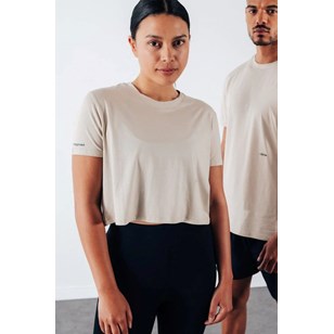 Crop-top sport sable en lyocell - Révélation