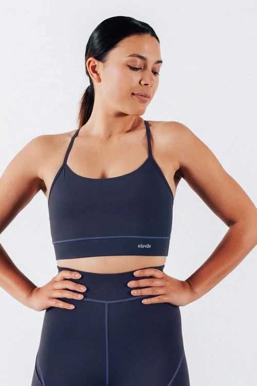 brassière navy en polyamide imparable circle