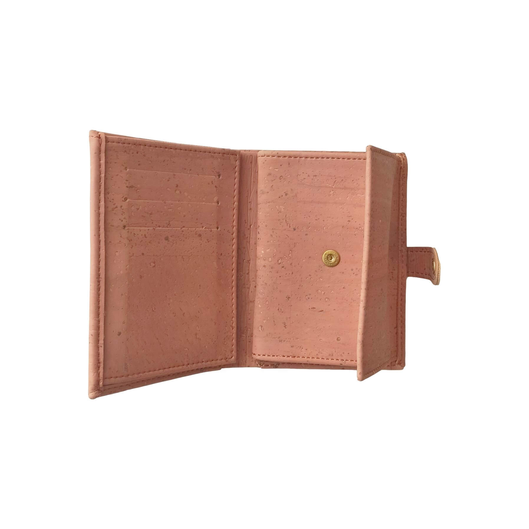 Porte-monnaie en liège vieux rose, zoé 18