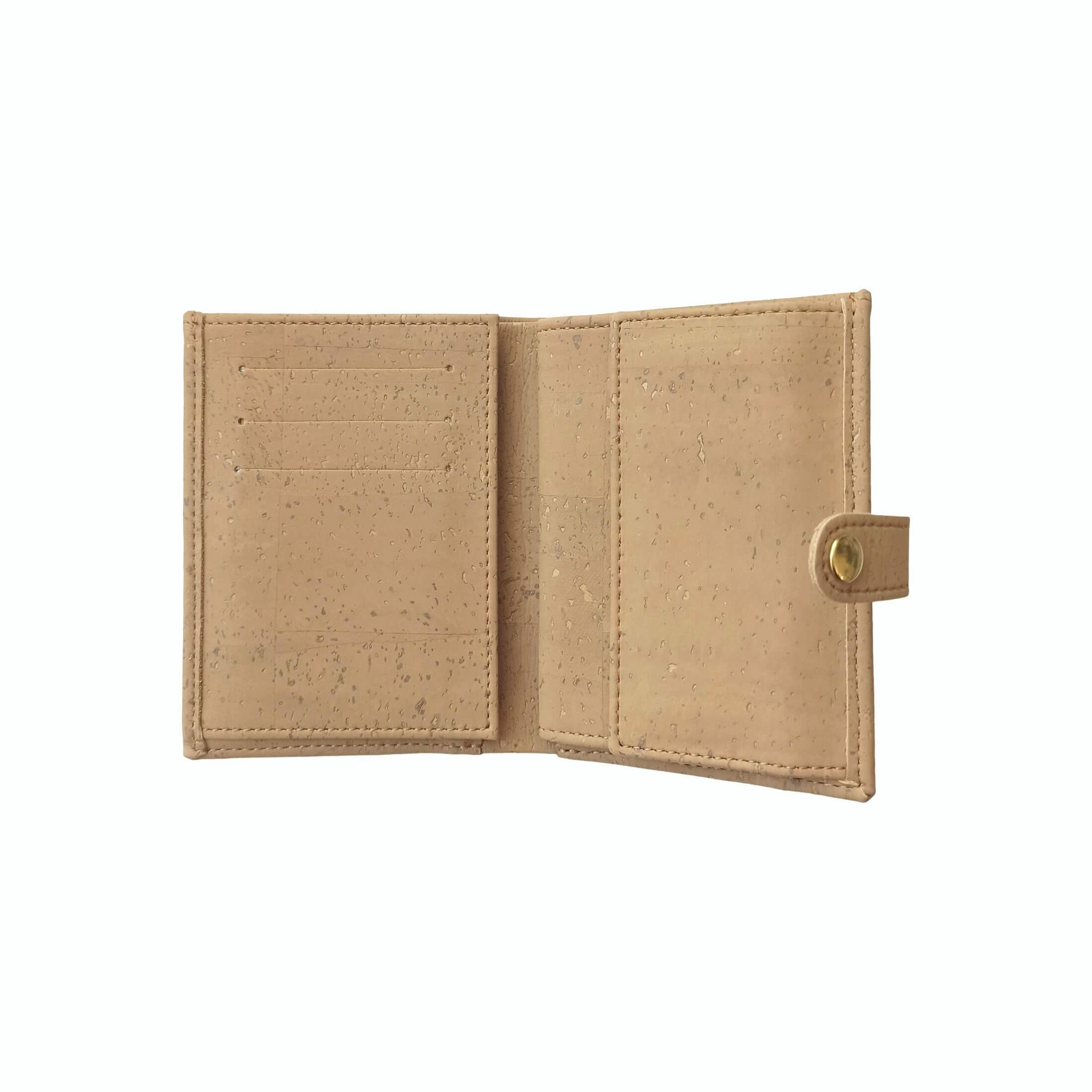 Porte-monnaie en liège vieux rose, zoé 13