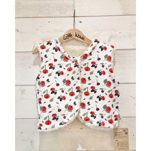 Gilet du berger réversible - pivoines