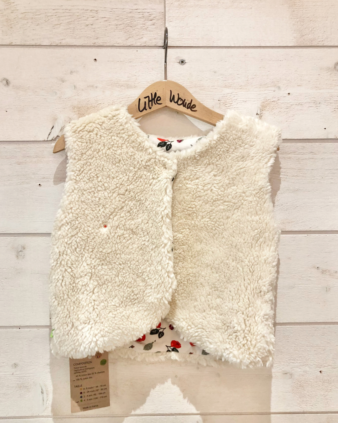 Gilet du berger réversible - pivoines 2