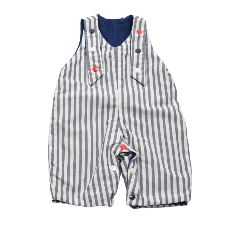 Salopette évolutive et réversible bébé - rayures 4