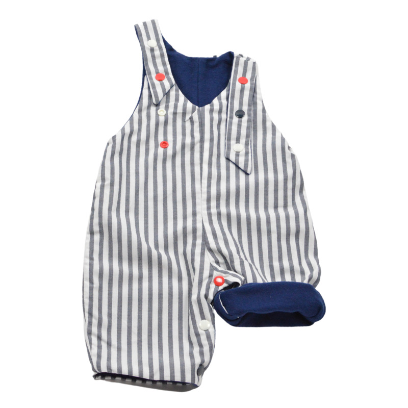 Salopette évolutive et réversible bébé - rayures 3