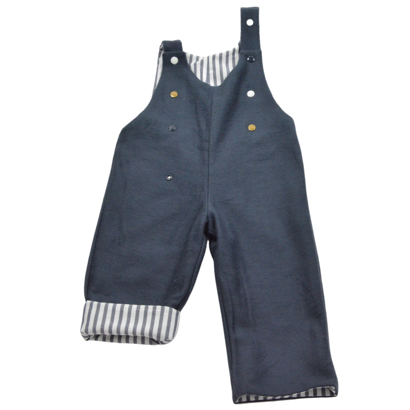 Salopette évolutive et réversible bébé - rayures 9