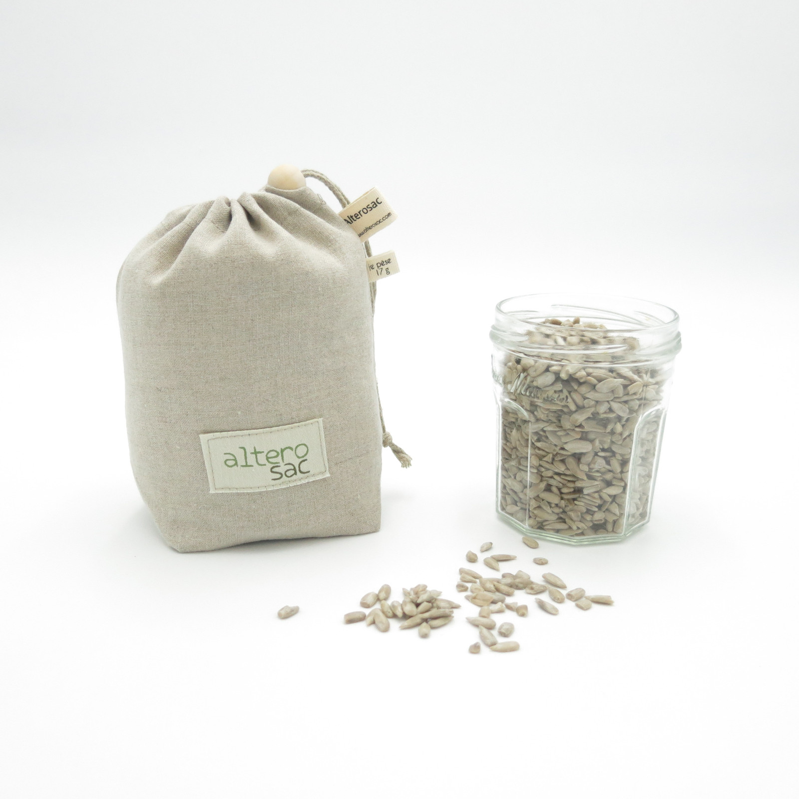 Petit sac à vrac en lin biologique 2