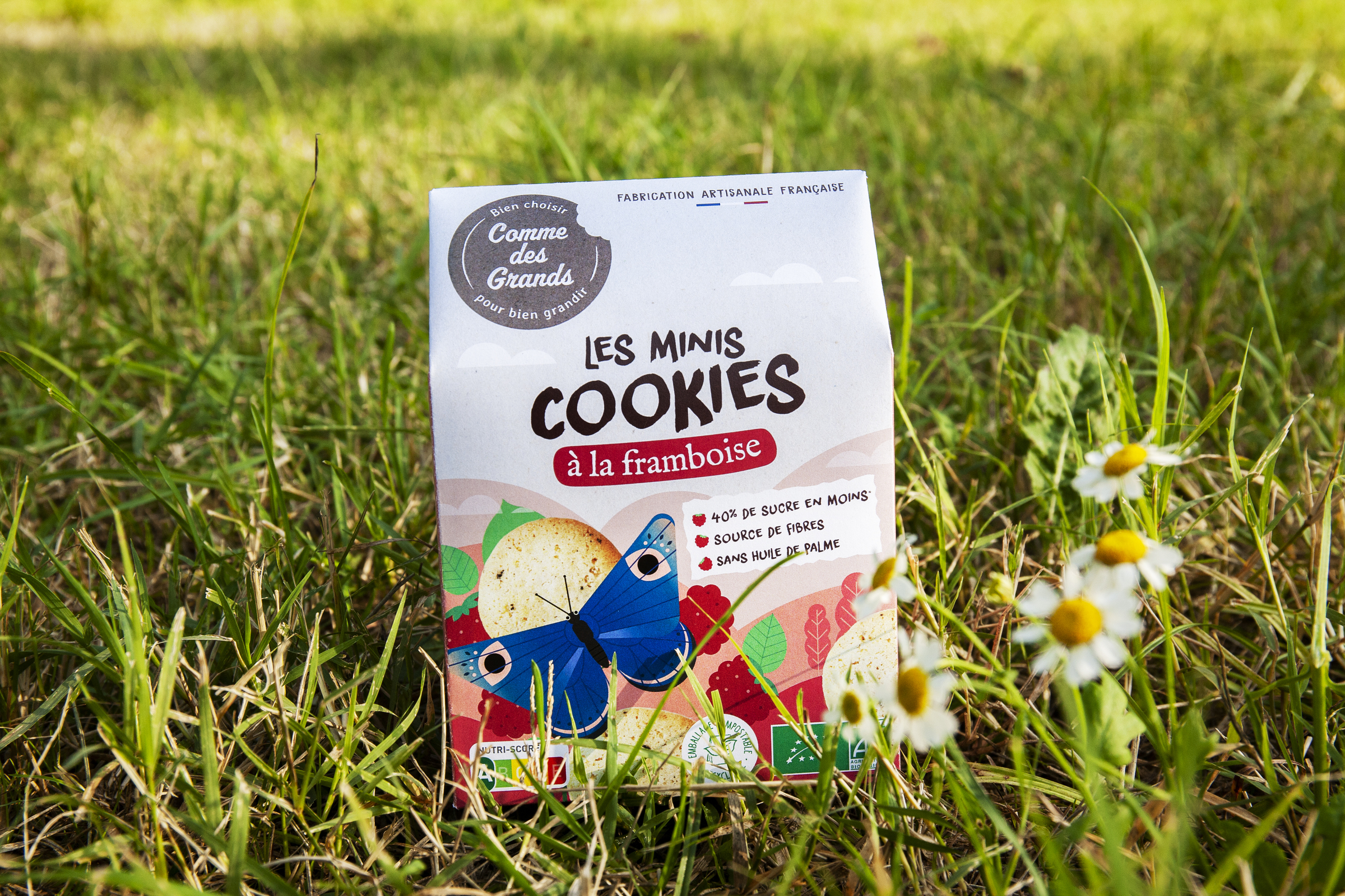 Cookies à la Framboise bio pour le gouter des enfants