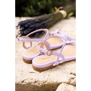 Sandales plates Durance vegan - Lavande
