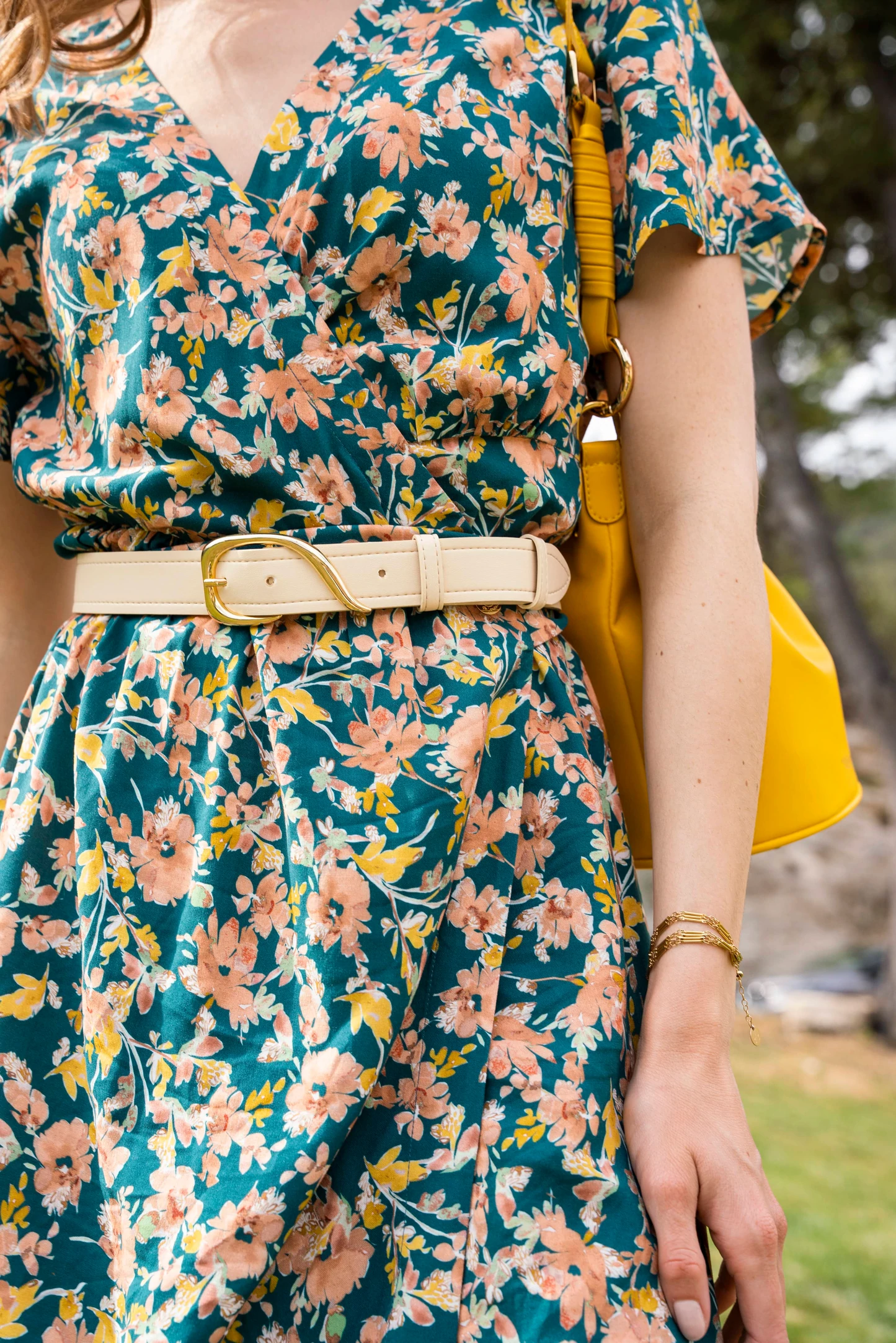 ceinture Virgule crème 100% recyclée, végétale et naturelle