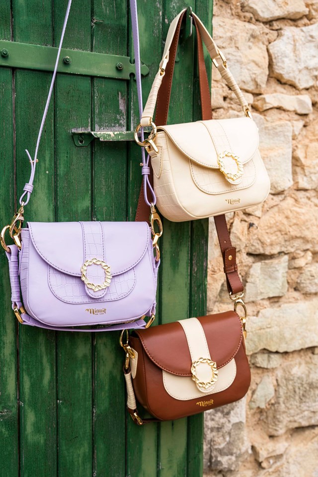 sac Mira croco crème 100% recyclé, végétal et naturel