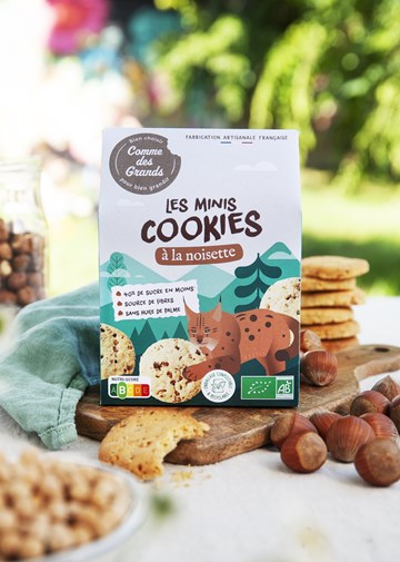 Mini Cookies Noisette Nutriscore B - 140g