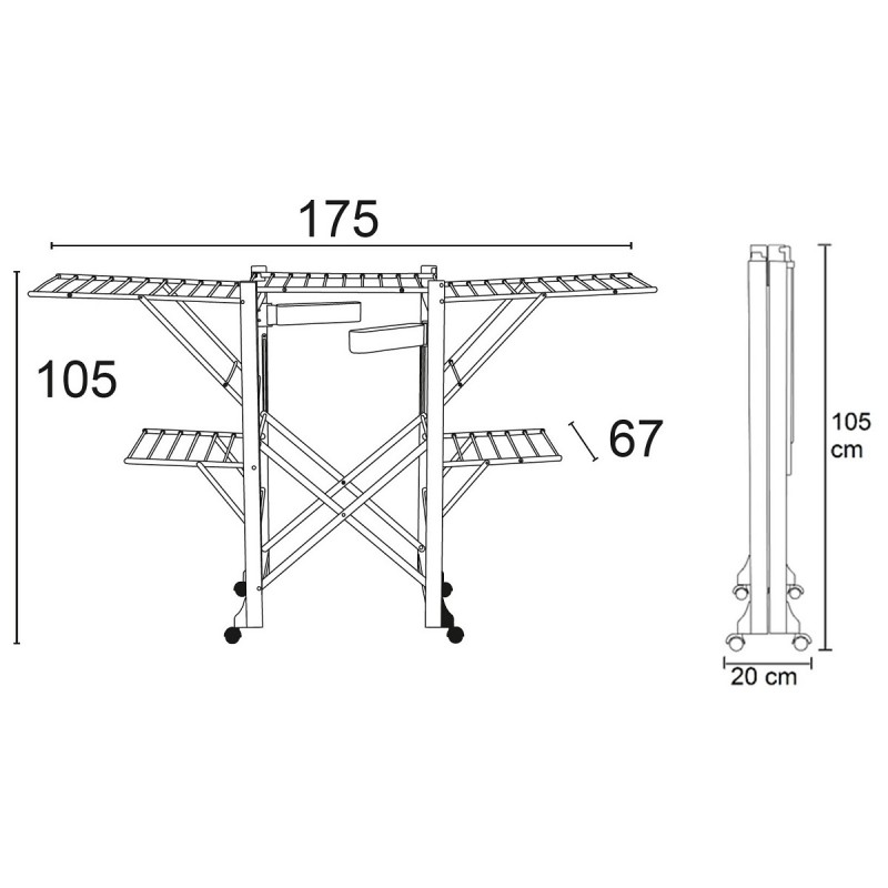 étendoir 4 volet landmade
