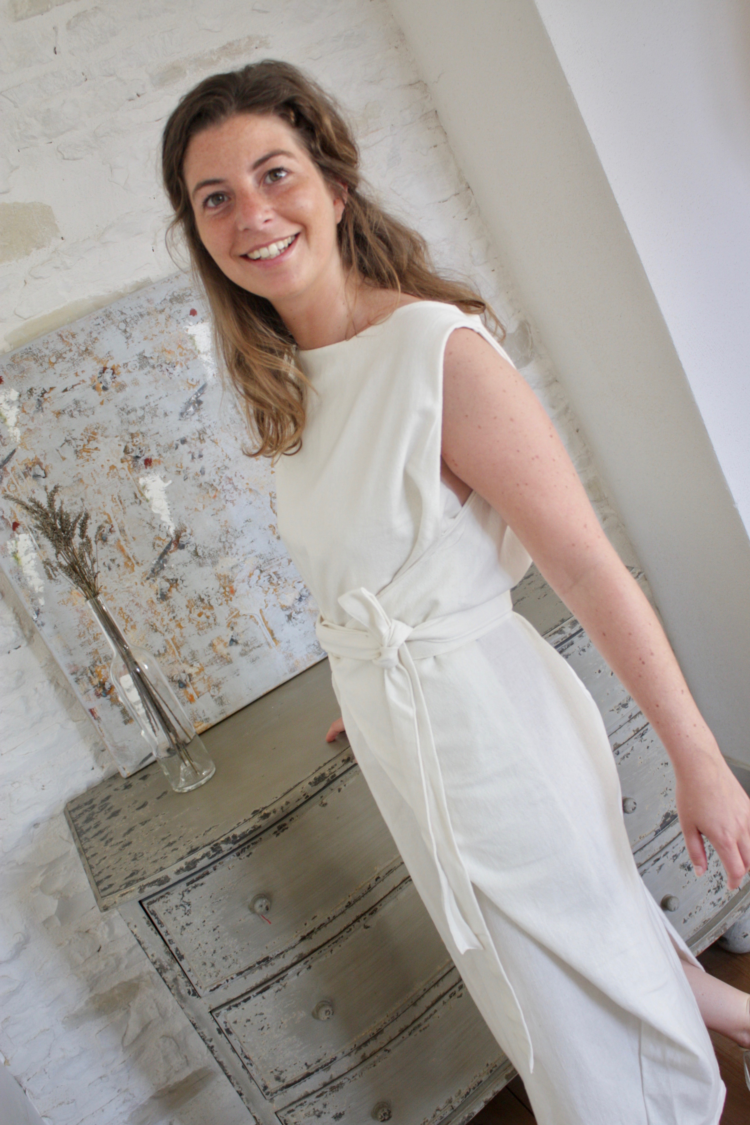 Robe sans manches Coton naturel 3