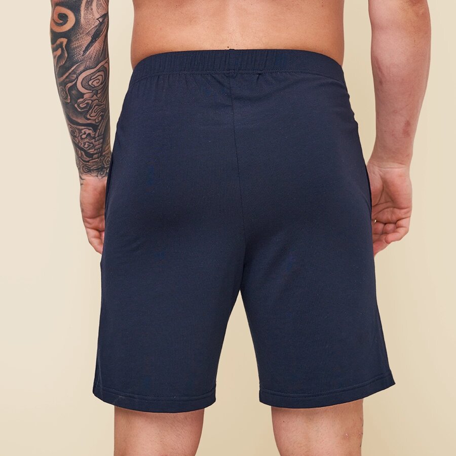 Short de pyjama bleu marine pour homme Pétrone