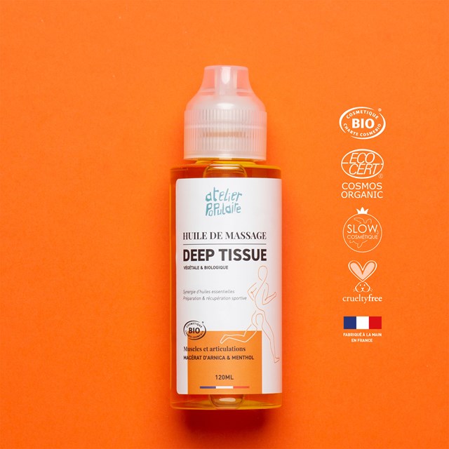 Huile de massage kiné deep tissue - Atelier Populaire
