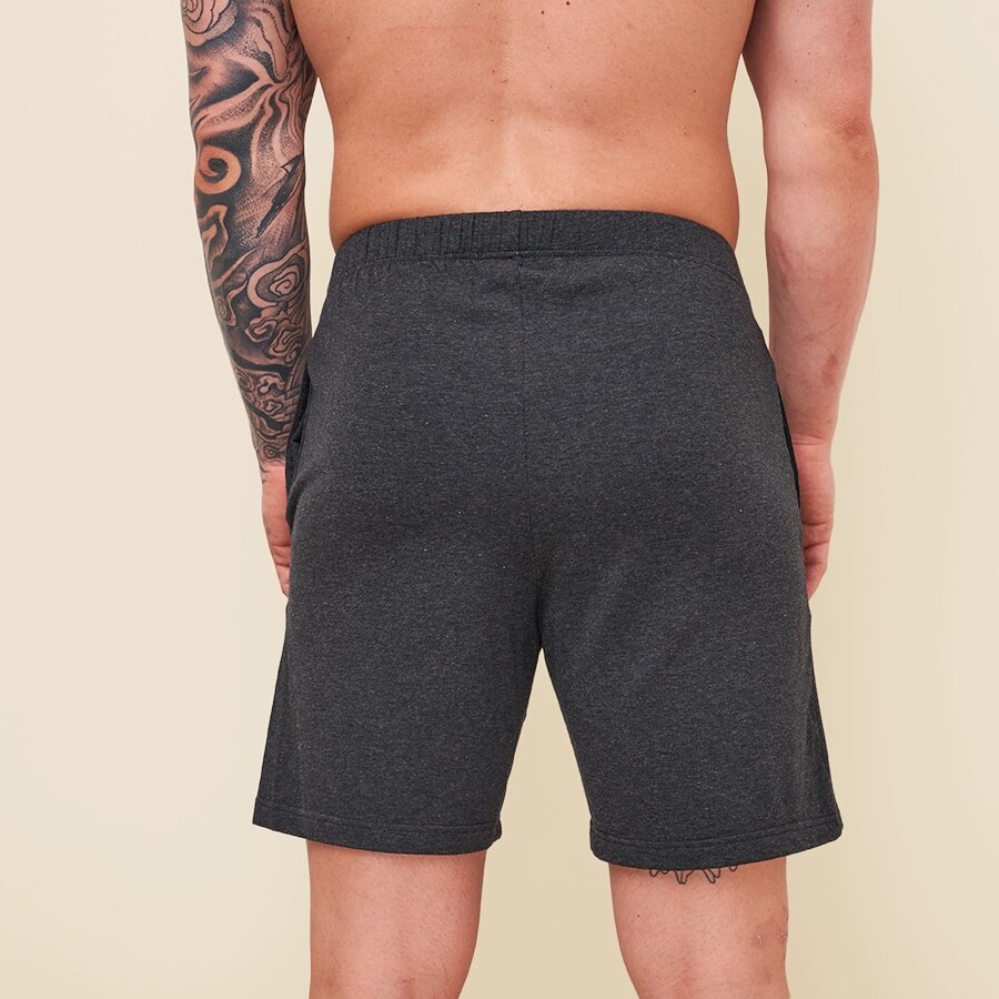 Short de pyjama gris anthracite pour homme pétrone
