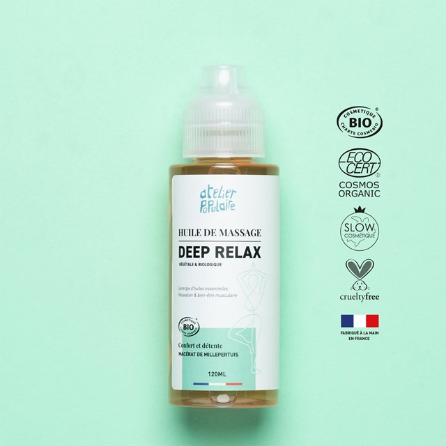 Huile de massage kiné deep relax - Atelier Populaire