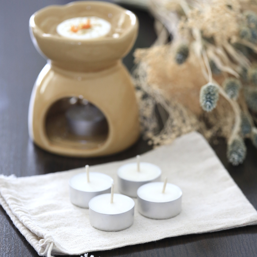 Bougies chauffe-plat cire végétale sans parfum 2