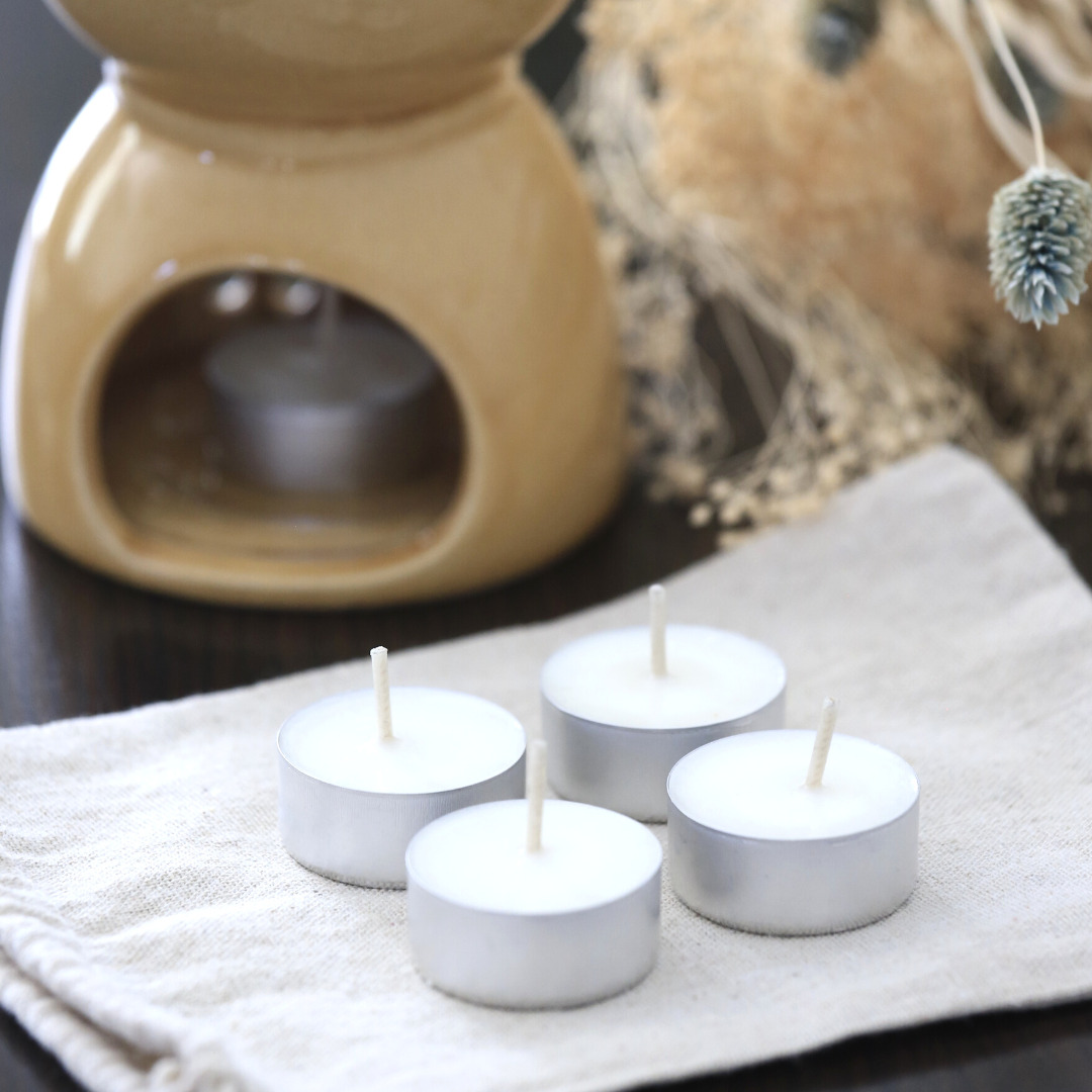 Bougies chauffe-plat cire végétale sans parfum 3