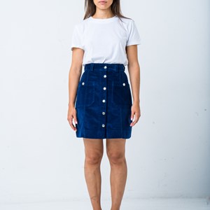 LA JUPE TRAPÈZE DENIM