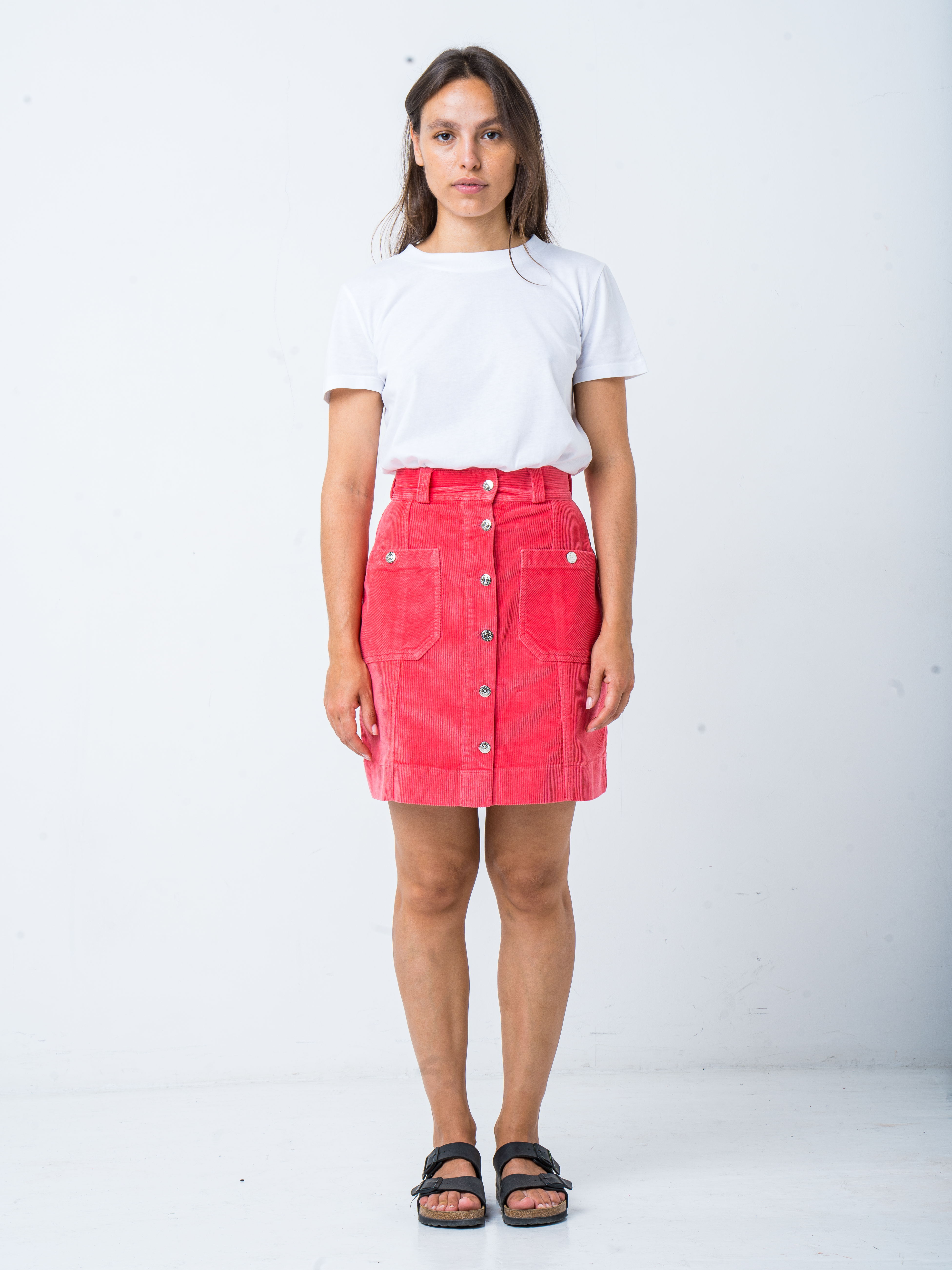 LA JUPE TRAPÈZE FUCHSIA 3