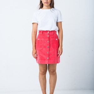 LA JUPE TRAPÈZE FUCHSIA