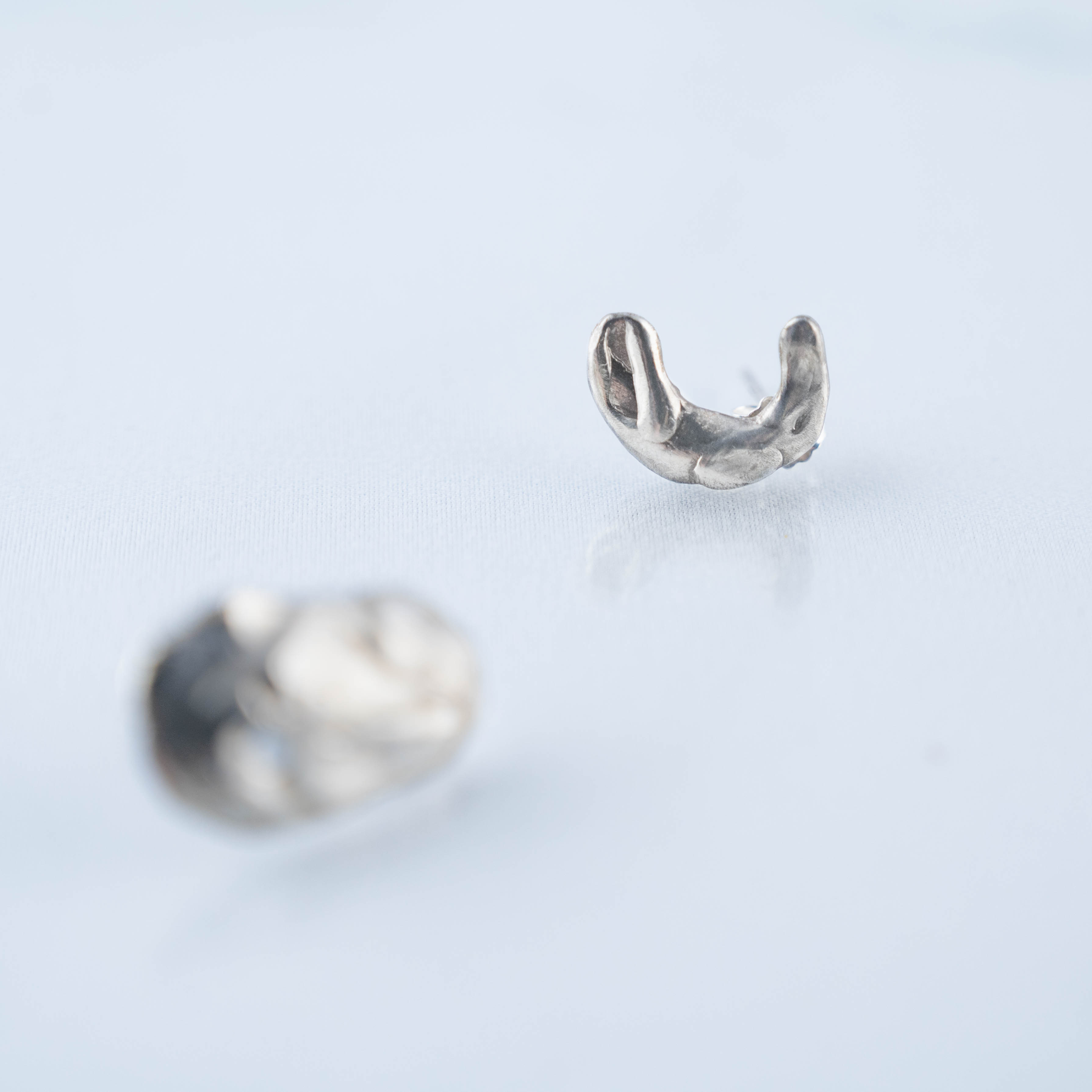 boucles d'oreilles dépareillées argent Bresma bijoux