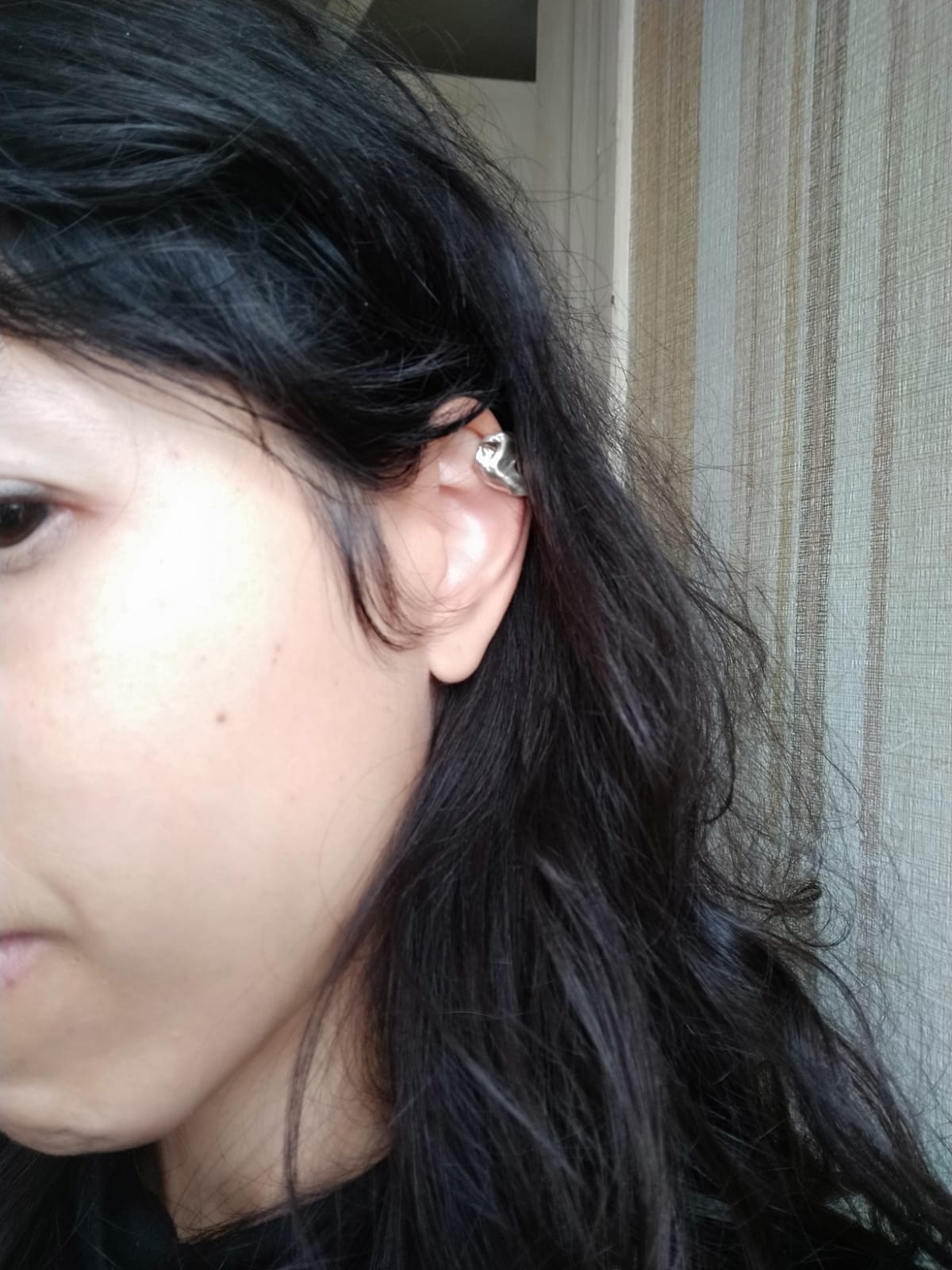 bijoux, earcuff, ornement, bresma, bronze, argent, plaqué or