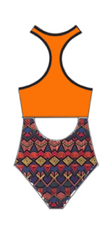 Maillot de bain 1 pièce sport Arlett Bicolore (M au 5XL) 5