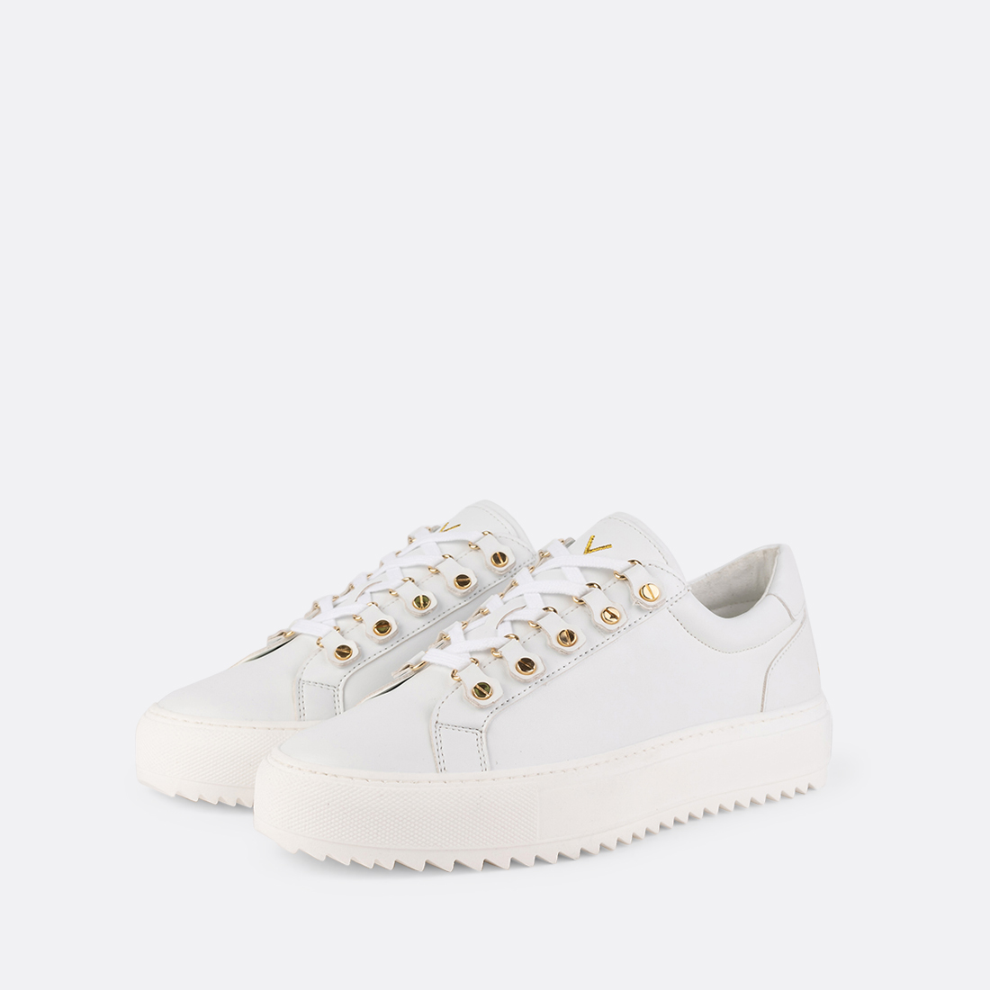 Velia-001 Baskets Casual Chic Blanches 4