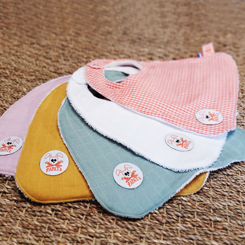 Bavoir en Coton Bio Honey 4