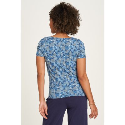 Haut en jersey bleu clair avec imprimés 4