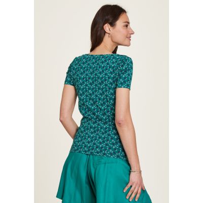 Haut en jersey vert avec imprimés 4