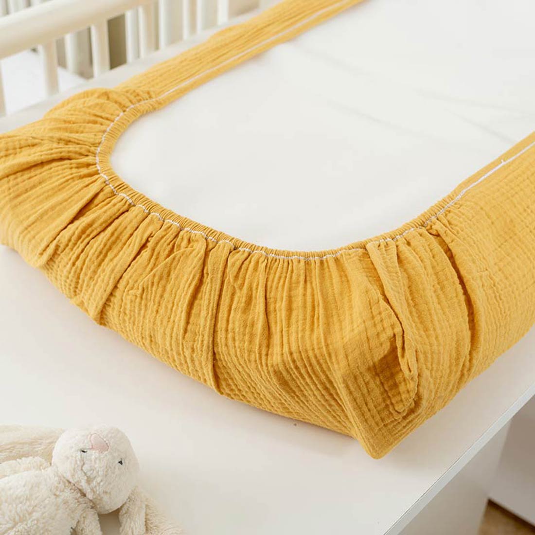 Housse de Matelas à Langer en Coton Bio Honey 6