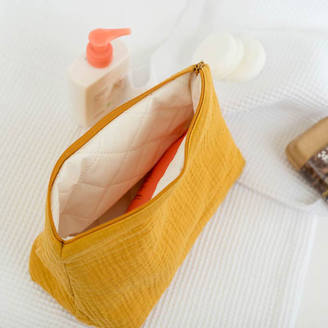 Trousse de Toilette en Coton Bio Honey 4