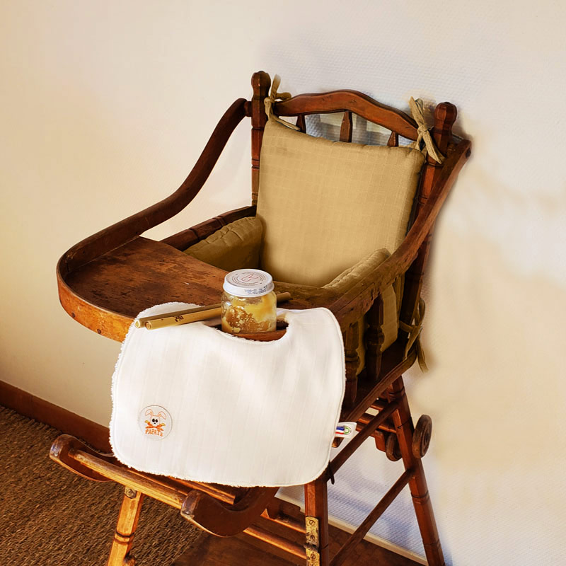 Coussin de Chaise Haute en Coton Bio Honey 3