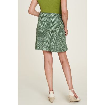 Jupe en jersey verte avec imprimés 3