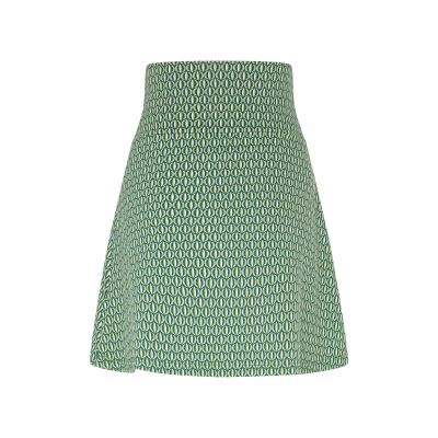 Jupe en jersey verte avec imprimés 6