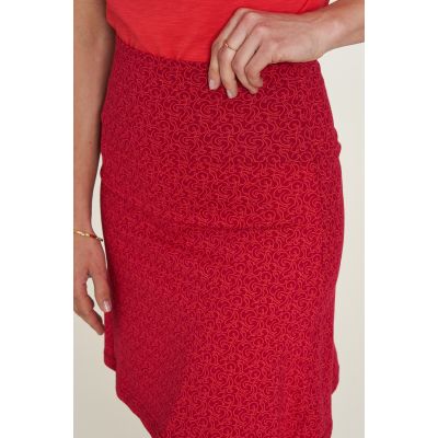 Jupe en jersey rouge avec imprimés 4