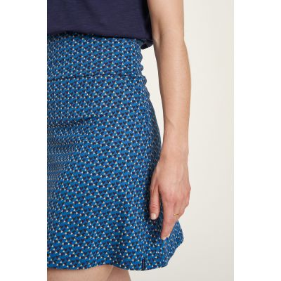 Jupe en jersey bleu océan avec imprimés 4