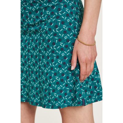 Jupe en jersey verte avec imprimés géométriques 4