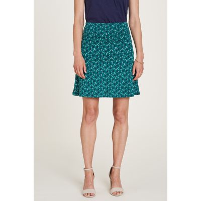 Jupe en jersey verte avec imprimés géométriques 2