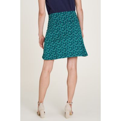 Jupe en jersey verte avec imprimés géométriques 3