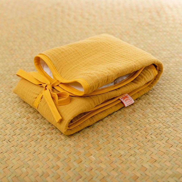 Tapis à Langer Nomade Lubiana en Coton Bio Honey 2