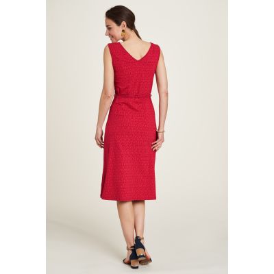 Robe jersey rouge tourbillon 3