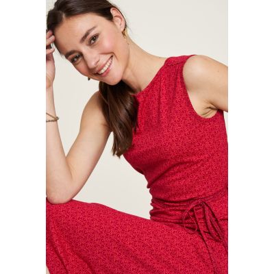 Robe jersey rouge tourbillon 4