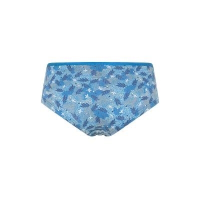 Culotte bleue en jersey coton bio avec motifs 6
