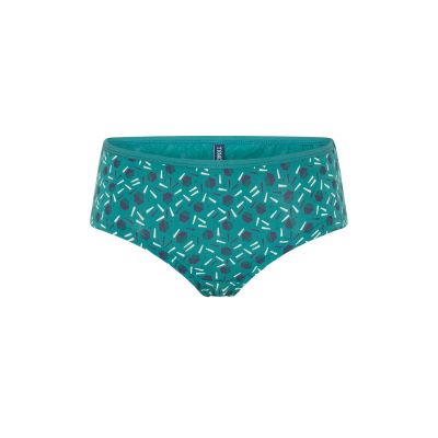 Culotte verte en jersey coton bio avec motifs géométriques 5