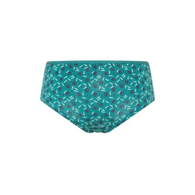 Culotte verte en jersey coton bio avec motifs géométriques 6
