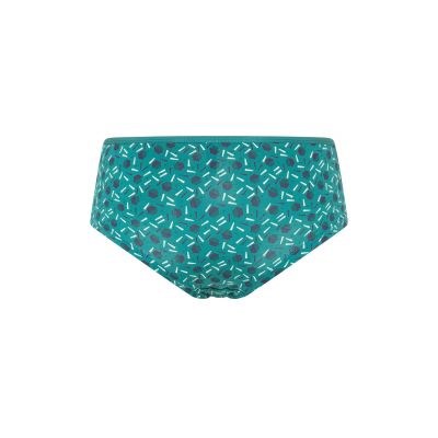 Culotte verte en jersey coton bio avec motifs géométriques 6